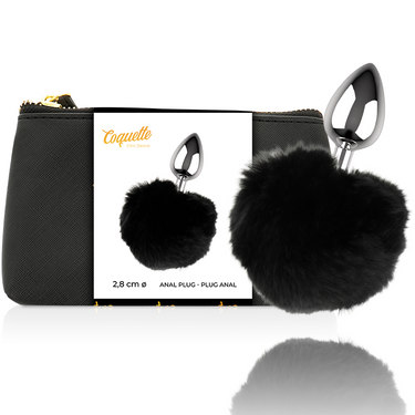 Plug anale in metallo Coquette con cristallo, eleganza e comfort